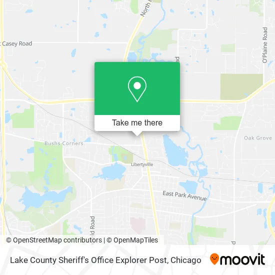 Lake County Sheriff's Office Explorer Post map