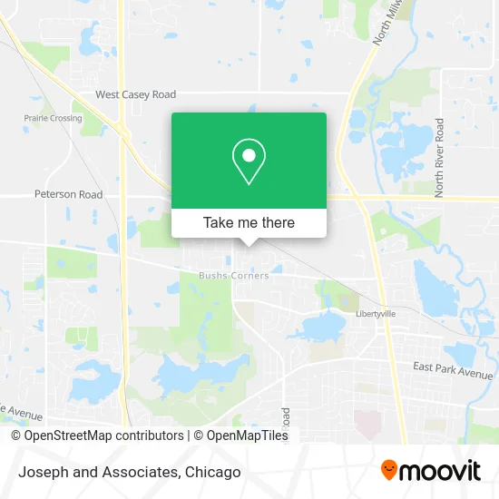 Joseph and Associates map