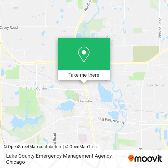 Lake County Emergency Management Agency map