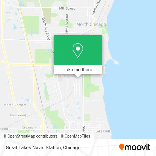 Great Lakes Naval Station map