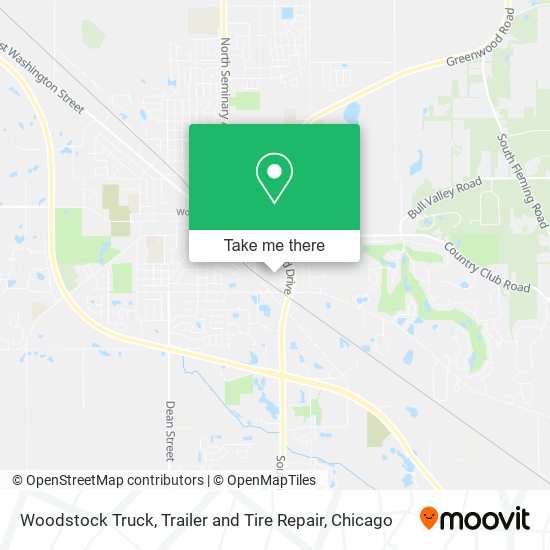 Mapa de Woodstock Truck, Trailer and Tire Repair