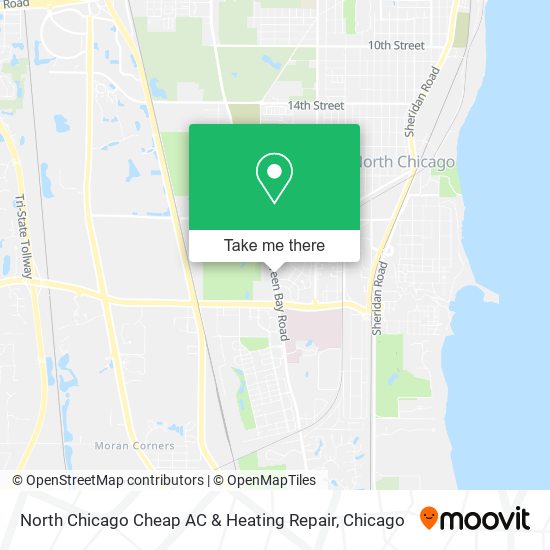 North Chicago Cheap AC & Heating Repair map