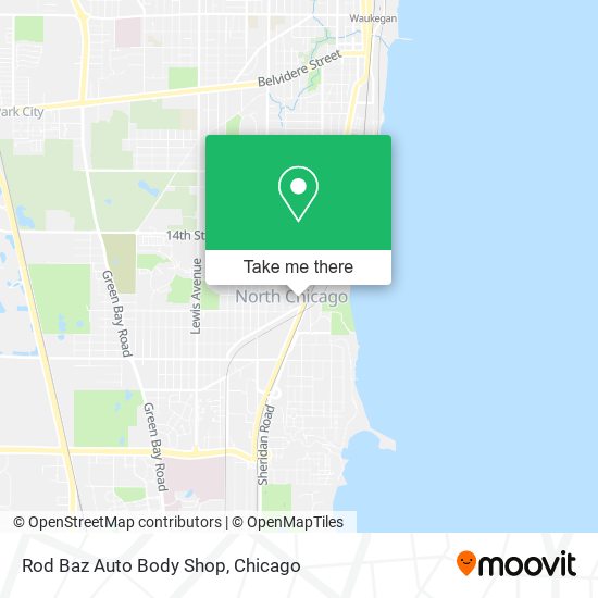 Mapa de Rod Baz Auto Body Shop