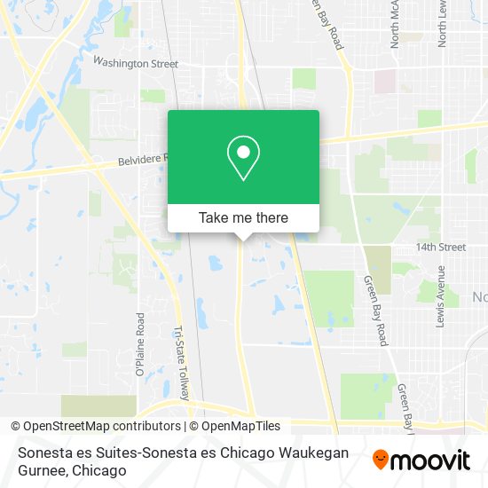 Sonesta es Suites-Sonesta es Chicago Waukegan Gurnee map