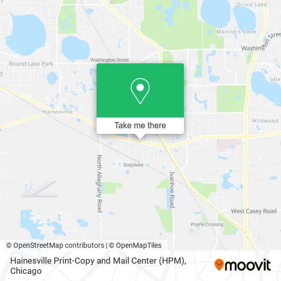 Hainesville Print-Copy and Mail Center (HPM) map