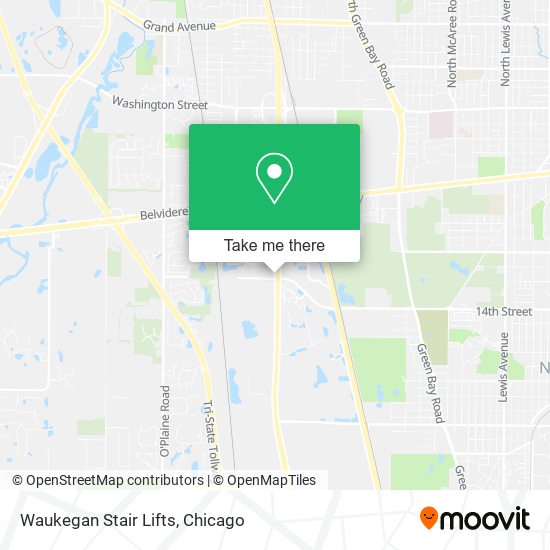 Waukegan Stair Lifts map