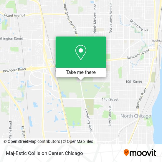Maj-Estic Collision Center map