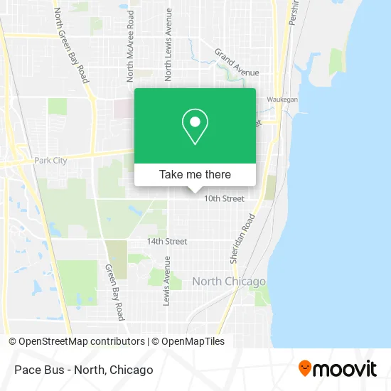 Pace Bus - North map