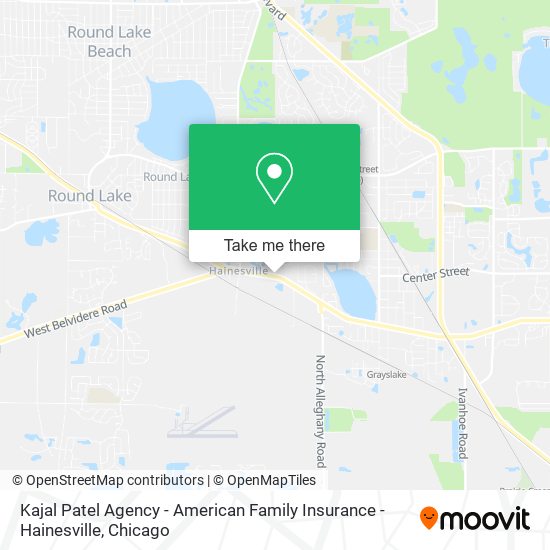 Kajal Patel Agency - American Family Insurance - Hainesville map