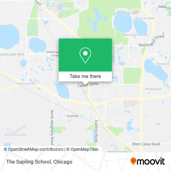 The Sapling School map