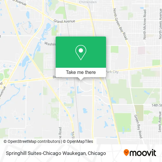 Mapa de Springhill Suites-Chicago Waukegan
