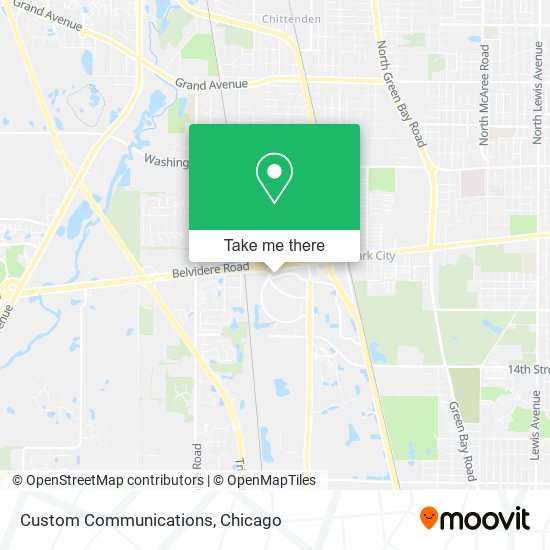 Custom Communications map