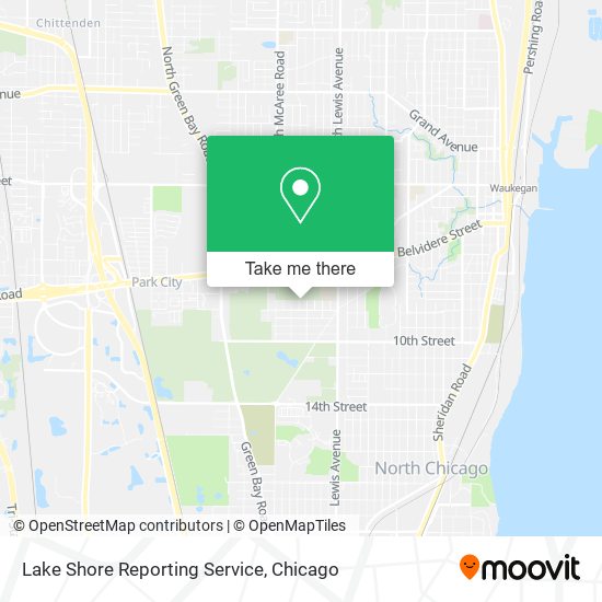 Lake Shore Reporting Service map