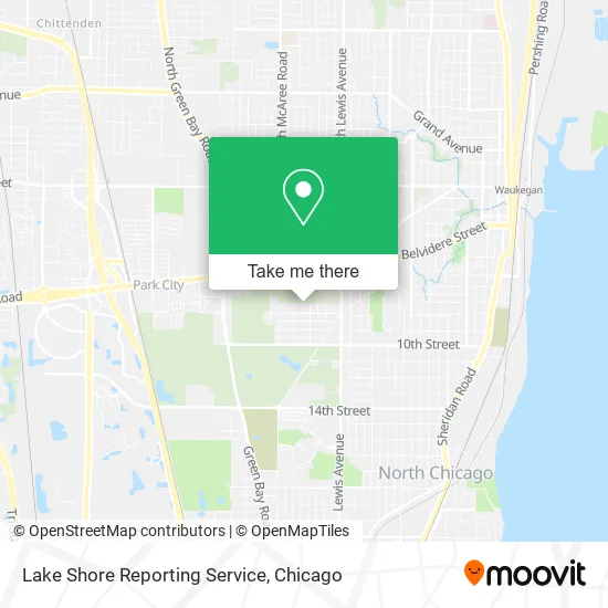 Lake Shore Reporting Service map