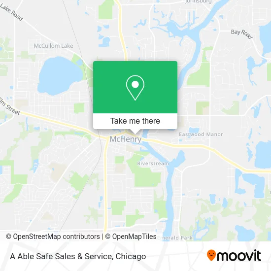 A Able Safe Sales & Service map