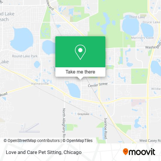 Love and Care Pet Sitting map