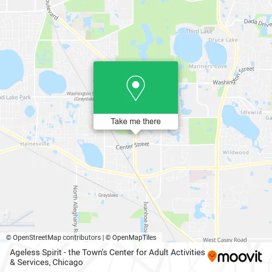 Ageless Spirit - the Town's Center for Adult Activities & Services map