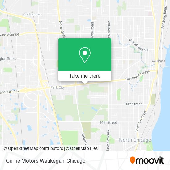 Mapa de Currie Motors Waukegan