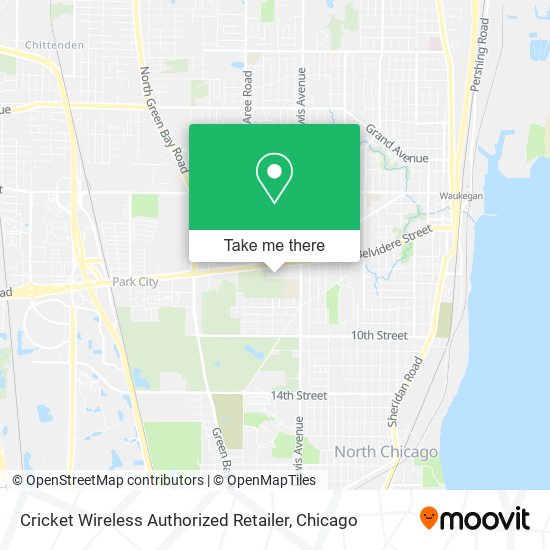 Mapa de Cricket Wireless Authorized Retailer