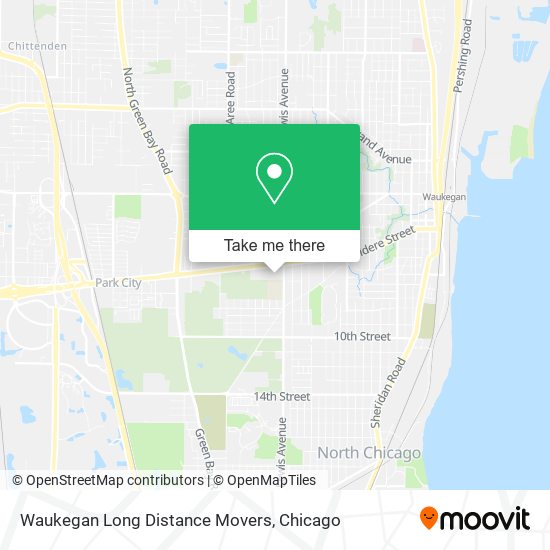 Mapa de Waukegan Long Distance Movers
