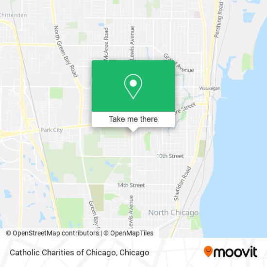Catholic Charities of Chicago map