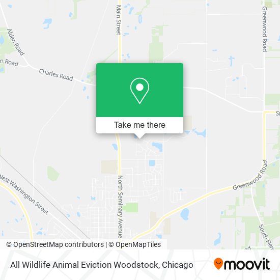 All Wildlife Animal Eviction Woodstock map