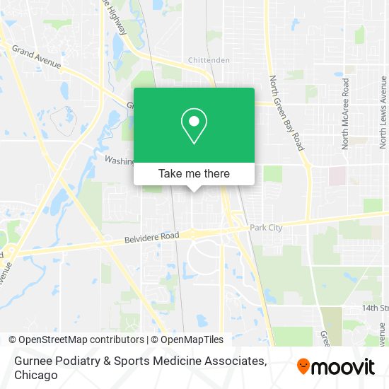 Mapa de Gurnee Podiatry & Sports Medicine Associates