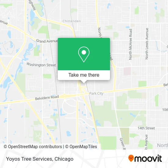 Yoyos Tree Services map