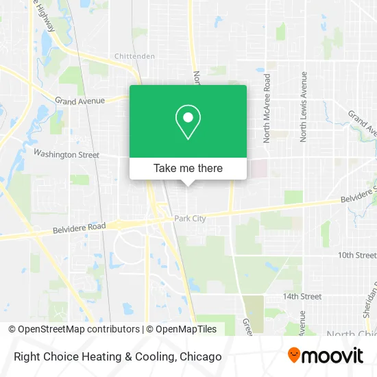 Right Choice Heating & Cooling map