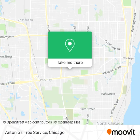 Antonio's Tree Service map