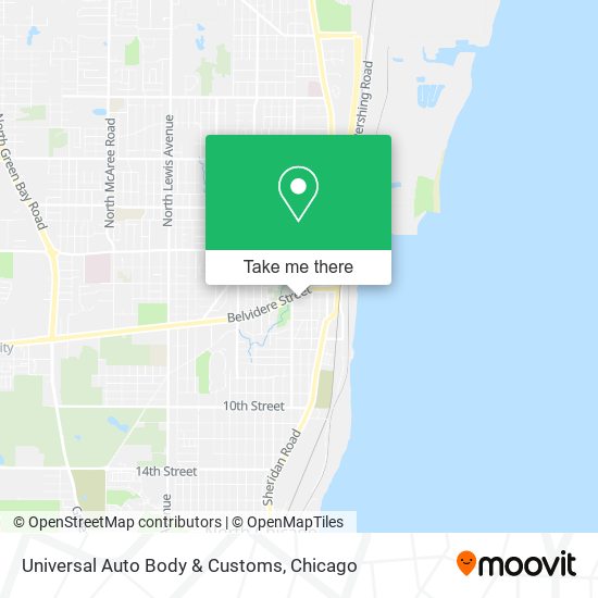 Mapa de Universal Auto Body & Customs