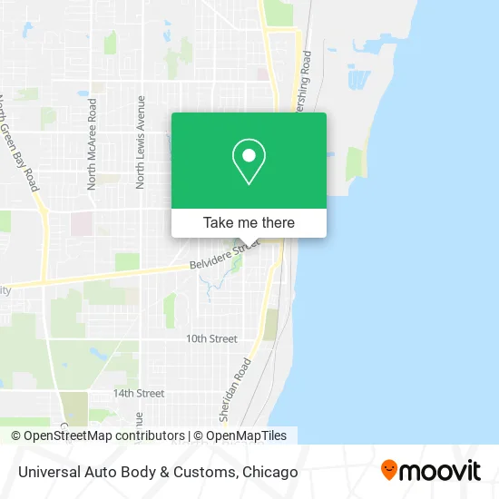 Universal Auto Body & Customs map