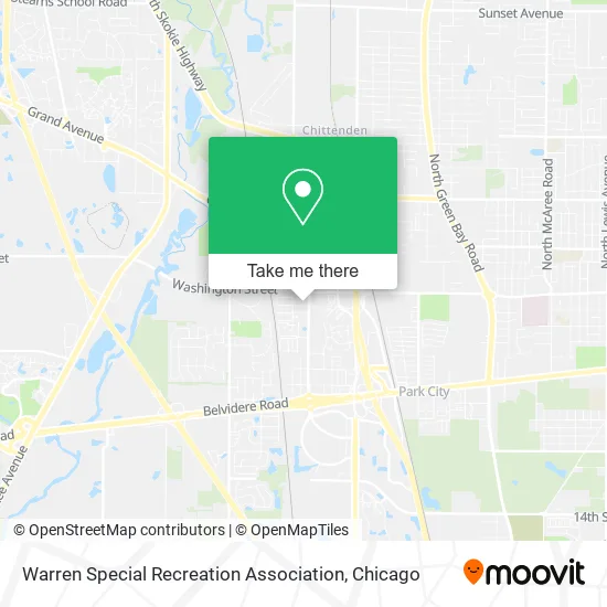 Warren Special Recreation Association map