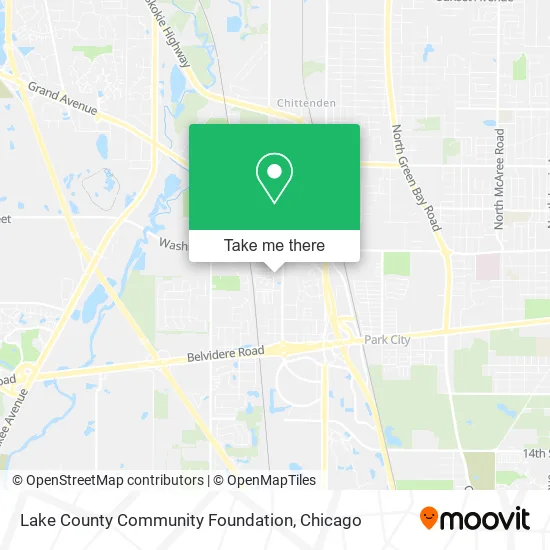 Lake County Community Foundation map