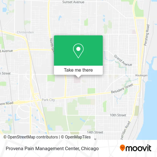 Provena Pain Management Center map