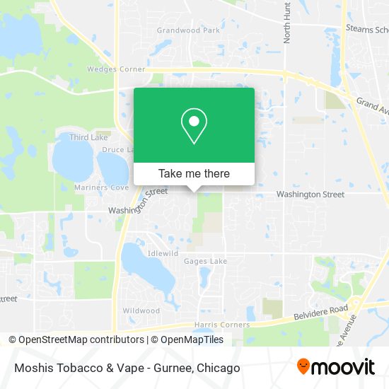 Moshis Tobacco & Vape - Gurnee map