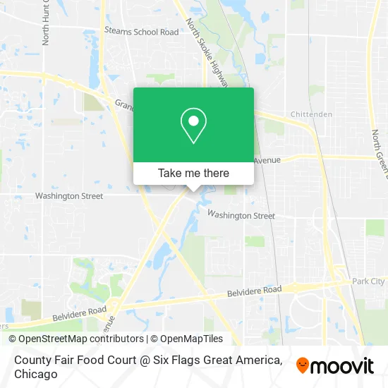 County Fair Food Court @ Six Flags Great America map