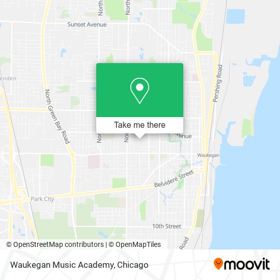 Mapa de Waukegan Music Academy