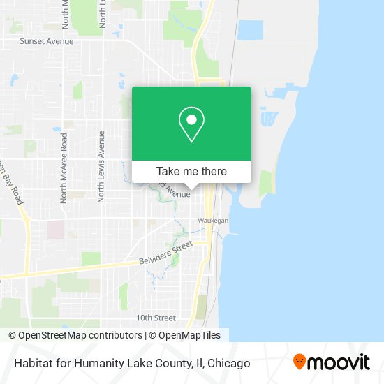 Habitat for Humanity Lake County, Il map