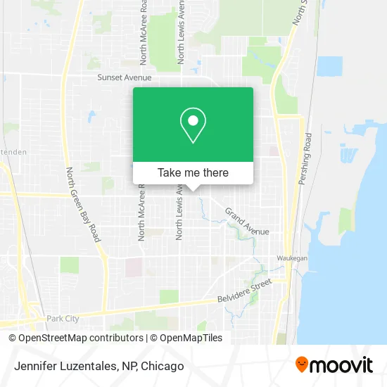 Jennifer Luzentales, NP map
