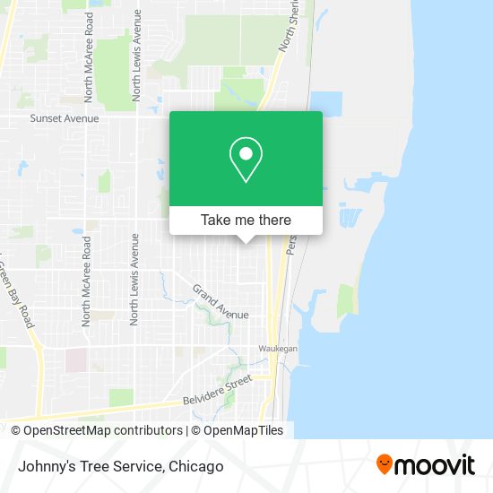 Johnny's Tree Service map