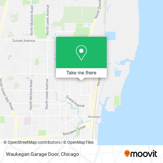 Mapa de Waukegan Garage Door