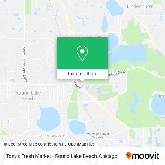 Tony's Fresh Market - Round Lake Beach map