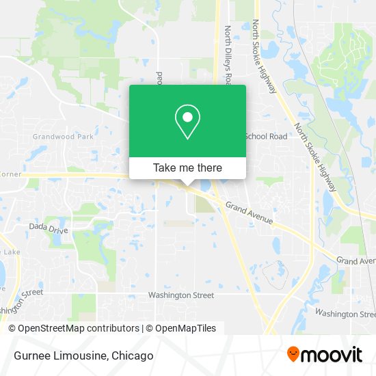 Gurnee Limousine map