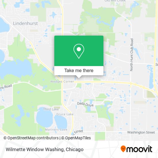 Wilmette Window Washing map