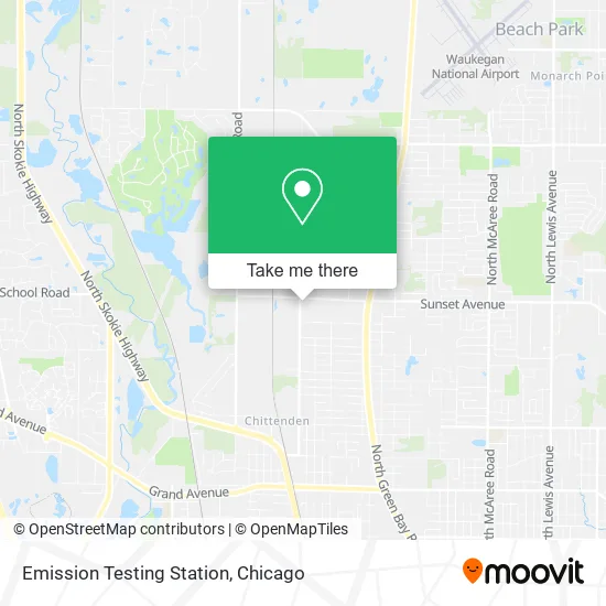 Emission Testing Station map