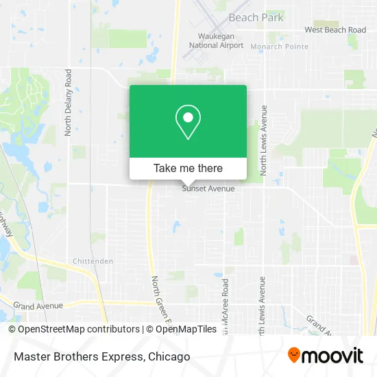 Master Brothers Express map