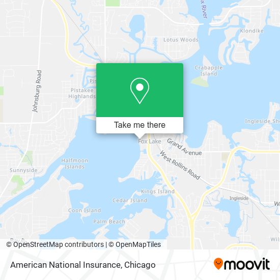 Mapa de American National Insurance