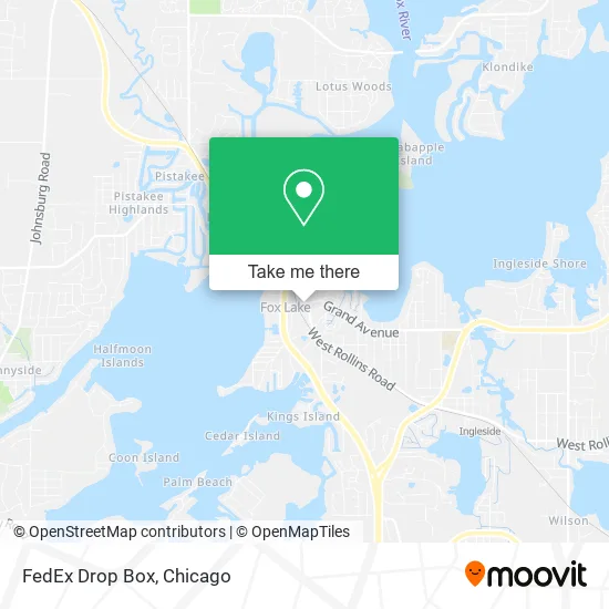 FedEx Drop Box map