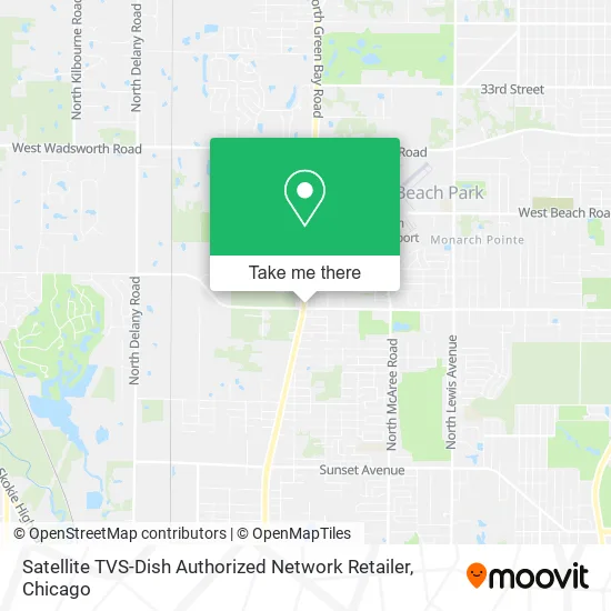 Satellite TVS-Dish Authorized Network Retailer map